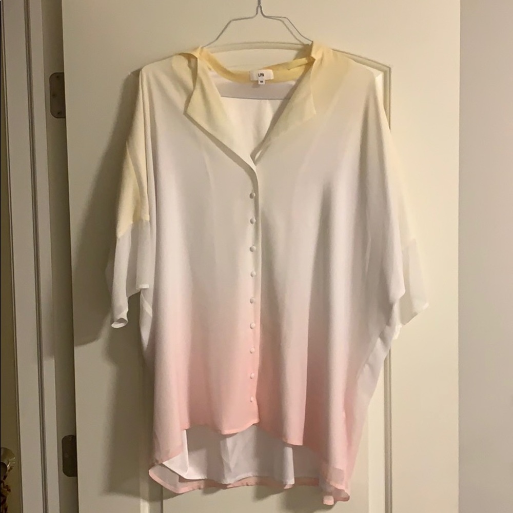 LPA ombré shirt dress